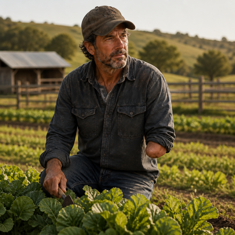 Resilient One-Armed Farmer